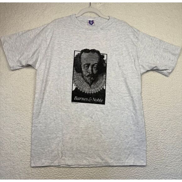 William Shakespeare Barnes & Noble MV Sport Single Stitch VTG 90s Size XLarge - Picture 1 of 8